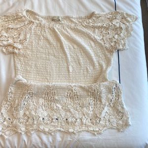 Swimsuit Cover Up- Crochet off the shoulder
